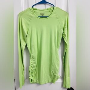 Athleta Women's Highlighter Green Long Sleeve Top